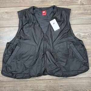 Nike Tech Woven Vest Black Loose HM4262-010 Lightweight Size XL NWT $180